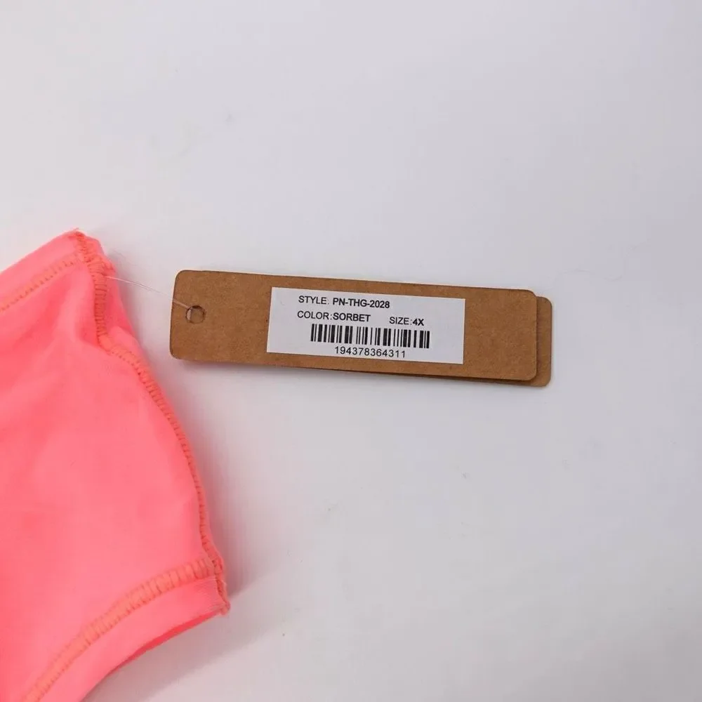 SKIMS Fits Everbody Thong in Sorbet Size 4X